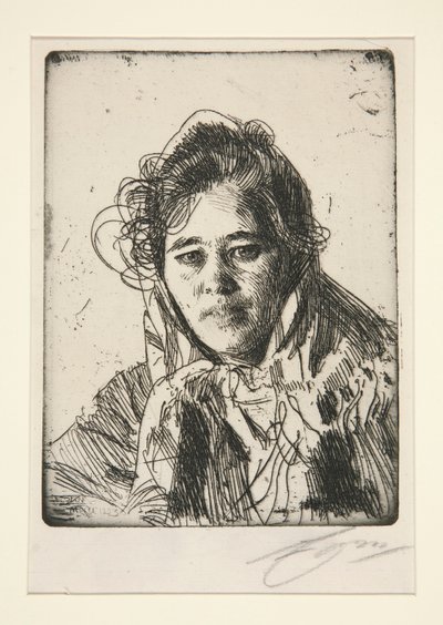 Junges Mädchen aus Mora (Krakberg) von Anders Leonard Zorn