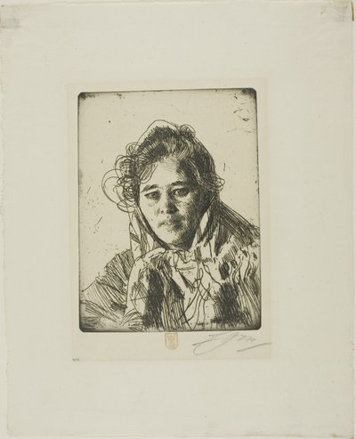 Junges Mädchen aus Mora (Kråkbergs Anna) von Anders Zorn