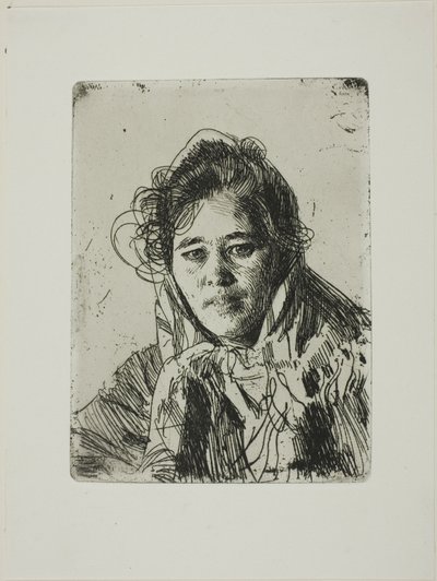 Junges Mädchen aus Mora (Kråkbergs Anna) von Anders Zorn