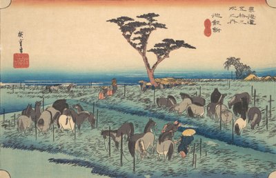 Chiriu, Station Nr. 40, ca. 1834 von Ando Hiroshige