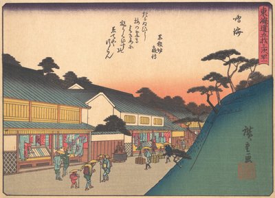 Narumi, aus der Serie Die dreiundfünfzig Stationen der Tokaido-Straße von Ando Hiroshige