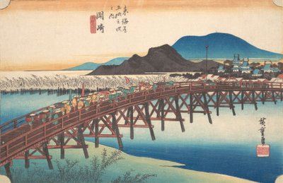 Okazaki, Tenshin no Hashi, ca. 1834 von Ando Hiroshige