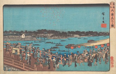 Ryogoku Hanabi no Zu, ca. 1841 von Ando Hiroshige