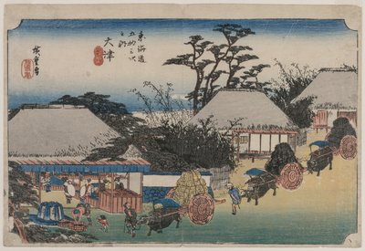 Die 53 Stationen des Tokaido: Otsu, 1833-1834 von Ando Hiroshige