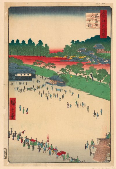 Yatsukoji-Kreuzung bei Suji-chigai aus der Serie Einhundert berühmte Ansichten von Edo von Ando Hiroshige