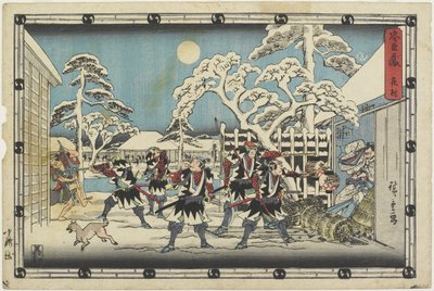Akt 5 von Ando or Utagawa Hiroshige