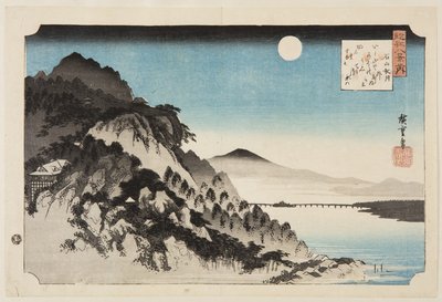 Herbstmond im Ishiyama-Tempel von Ando or Utagawa Hiroshige
