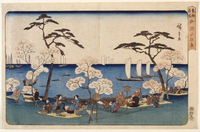 Kirschblüten in Uyeno von Ando or Utagawa Hiroshige