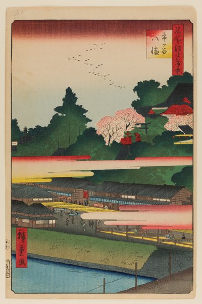 Ichigaya Hachiman-Schrein von Ando or Utagawa Hiroshige