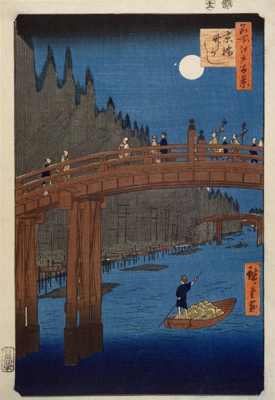 Kyoto-Brücke im Mondlicht, aus der Serie 