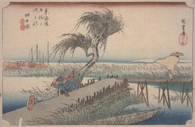 Mie-Fluss von Ando or Utagawa Hiroshige