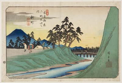 Nr. 12, Shinmachi von Ando or Utagawa Hiroshige