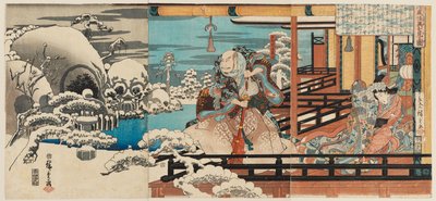 Taira no Kiyomori von Gespenstern heimgesucht von Ando or Utagawa Hiroshige