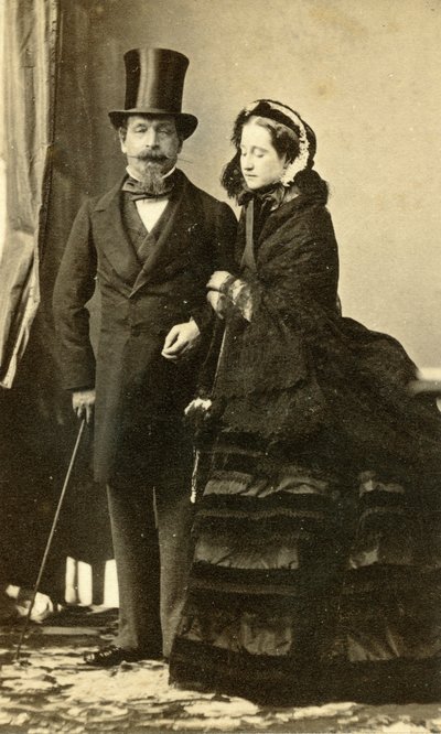 Kaiser Napoléon III und Kaiserin Eugénie von Andre Adolphe Eugene Disderi