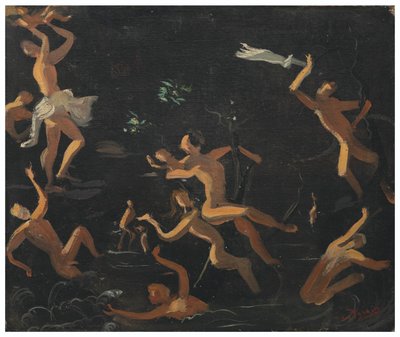 Nymphen beim Baden von Andre Derain
