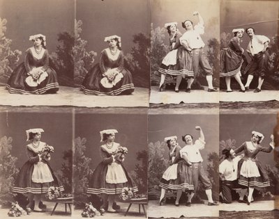Eugénie Schlosser und Coralli von Andre Adolphe Eugene Disderi
