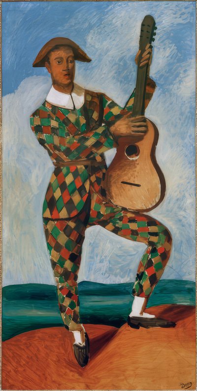 Harlekin mit Gitarre von Andre Derain