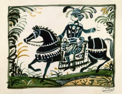 Reiter mit Feder von Andre Derain