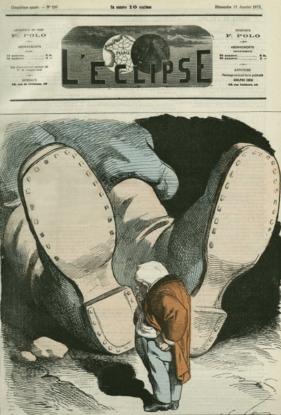Adolphe Thiers (1797-1877), französischer Staatsmann. Titelblatt in „L