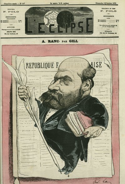 Arthur Ranc (1831-1908), französischer Journalist und Politiker. Titelblatt in „L