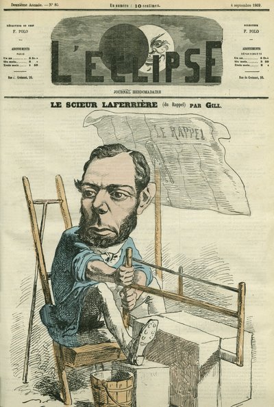 Edouard Lafferiere (1841-1901), französischer Richter und Politiker. Titelblatt in „L