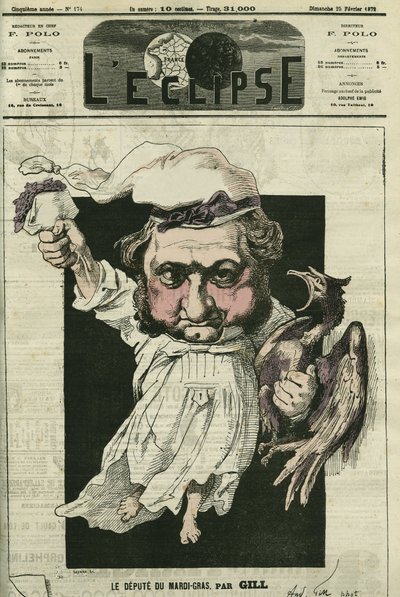 Eugène Rouher (1814-1884), französischer Politiker, Führer der bonapartistischen Partei. Titelblatt in „L