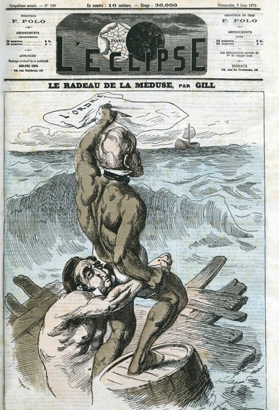 Eugene Rouher (1814-1884) und Clement Duvernois (1836-1879), französische Politiker. Titelbild in „L