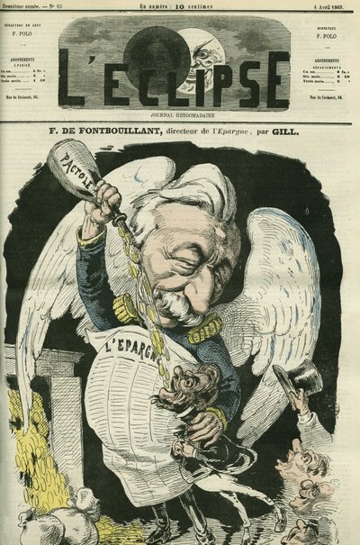 F. de Fontbouillant, Direktor von Epargne. Titelblatt in „L