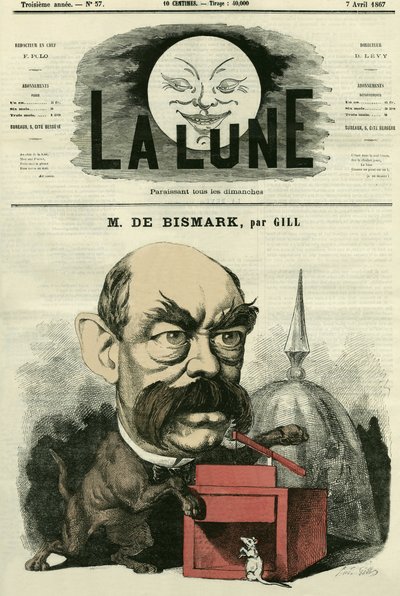 Porträt von Otto von Bismarck (1815-1898), deutscher Kanzler von Andre Gill
