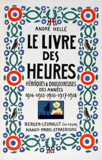 Titelseite von Le Livre des Heures, 1919 von Andre Helle