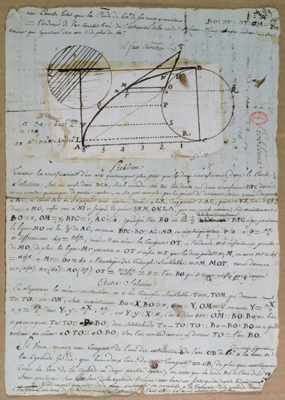 Rektifikation des Kreisbogens, 8. Juli 1788 von Andre Marie Ampere