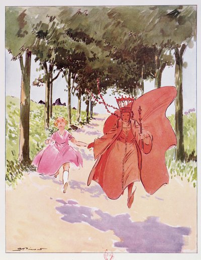 Alice und die Rote Königin, Illustration aus 