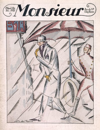 Mann im Regenmantel, Titelseite des Magazins 
