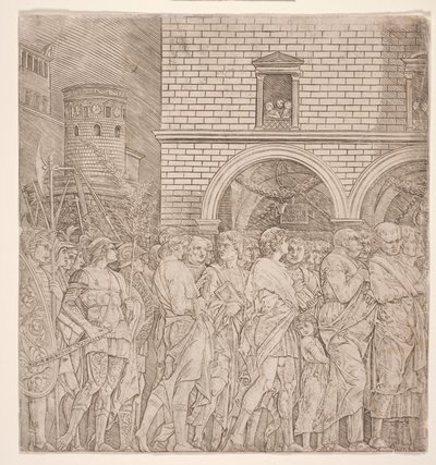 Die Triumphe Caesars: Die Senatoren, ca. 1495 von Andrea (school of) Mantegna