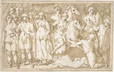 Kaiser Trajan zwischen Roma und Victoria von Andrea Boscoli