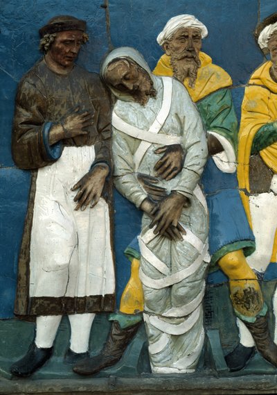 Begräbnis der Toten (Detail), 1526-28 von Andrea Della Robbia