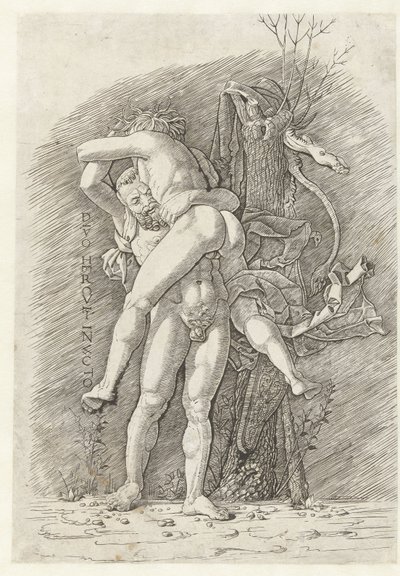 Herkules und Antäus von Andrea Mantegna (school of)