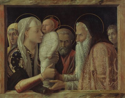 Die Darbringung Christi im Tempel von Andrea Mantegna