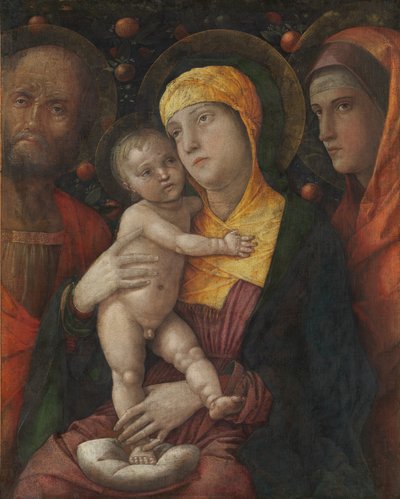 Die Heilige Familie mit der Heiligen Maria Magdalena, ca. 1495-1500 von Andrea Mantegna