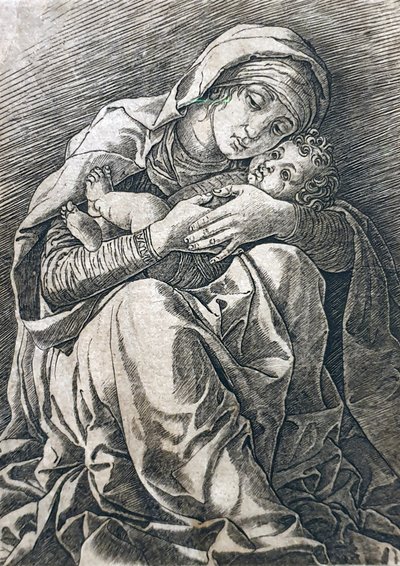 Die Jungfrau und das Kind von Andrea Mantegna