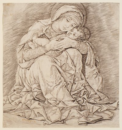 Maria mit dem Kind von Andrea Mantegna