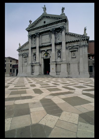 Fassade der Kirche, erbaut 1564-80, Fassade fertiggestellt 1607-11 von Andrea Palladio