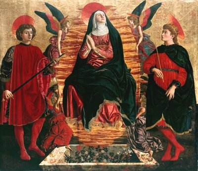 Mariä Himmelfahrt mit den Heiligen Minias und Julian von Andrea del Castagno