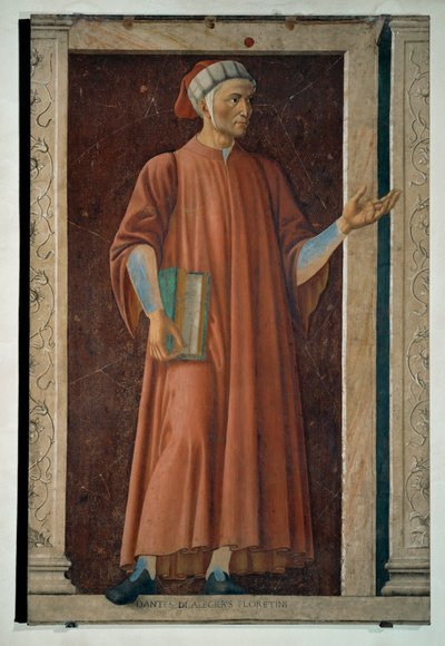 Dante Alighieri, Dichter von Andrea del Castagno