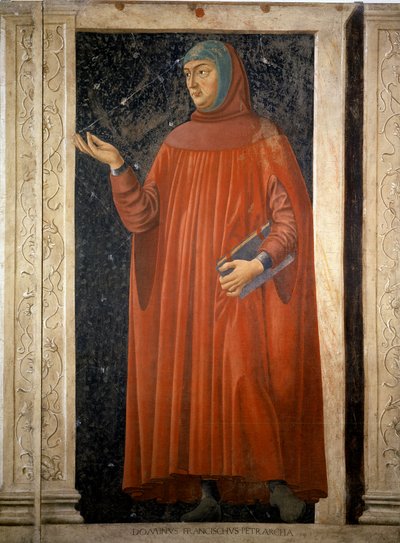 Porträt von Francesco Petrarca von Andrea del Castagno