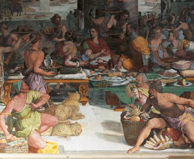 Julius Caesar empfängt die Steuer von Ägypten von Andrea del Sarto