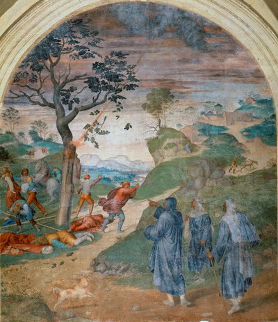 S. Filippo Benizzi bestraft die Lästerer, 1509-1510 von Andrea del Sarto