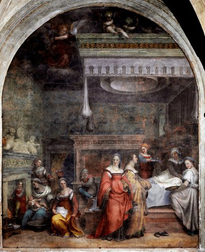 Die Geburt der Jungfrau von Andrea del Sarto