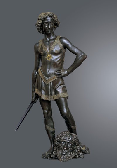 David siegreich über Goliath, ca. 1470 von Andrea del Verrocchio