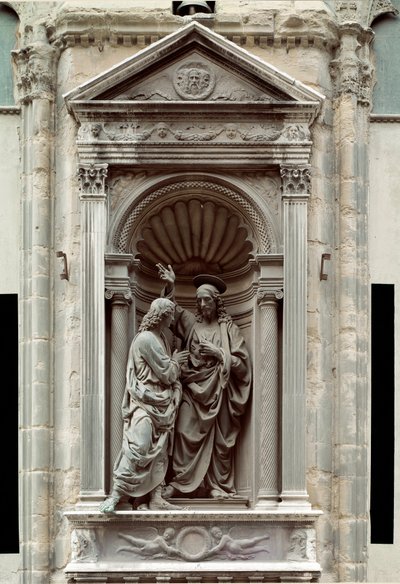 Der Unglaube des heiligen Thomas von Andrea del Verrocchio